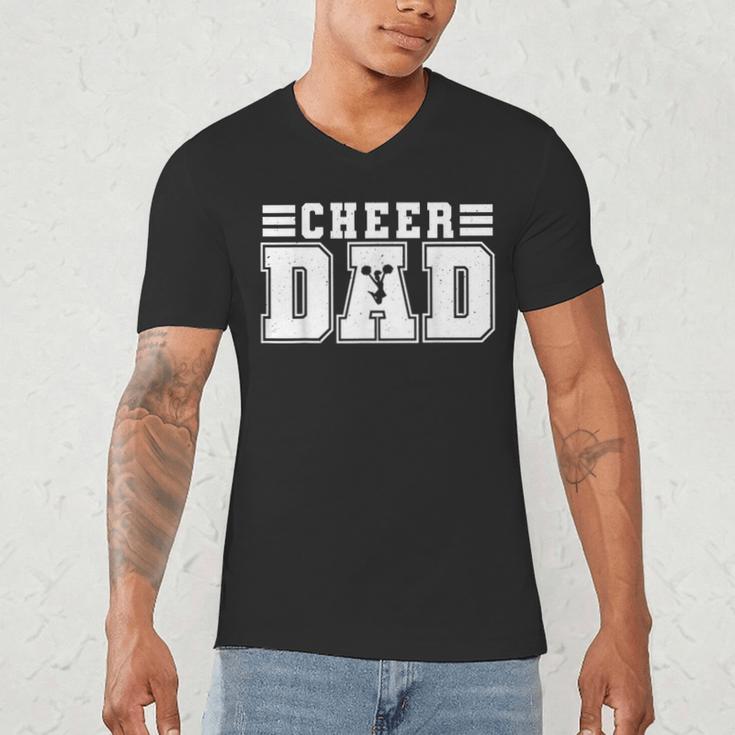Cheer Dad Cheer Leading Cheer Leading Men Dad Fathers Day Men's V-Neck T-Shirt