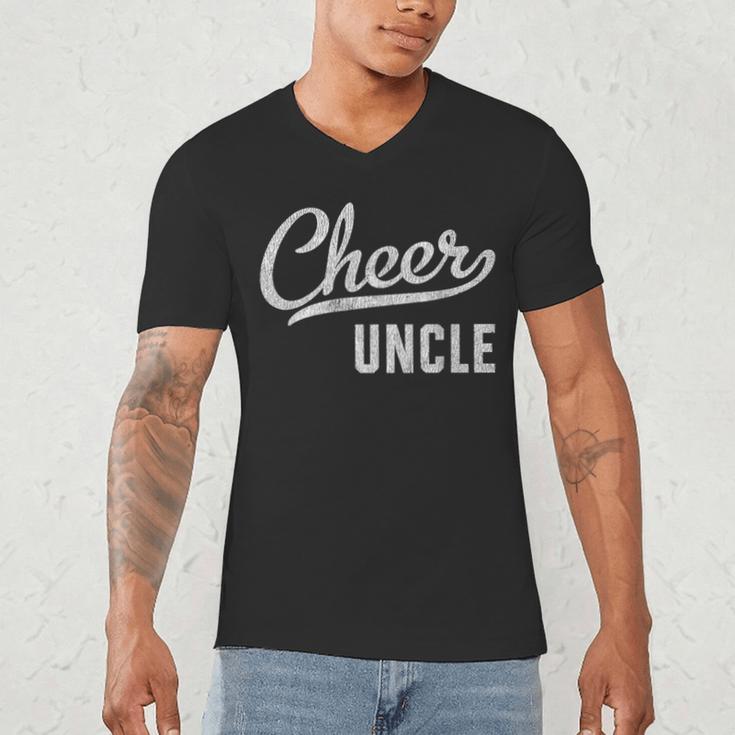 Cheer Dad Shirts Cheer Uncle Proud Cheerleading Uncle Men's V-Neck T-Shirt Cheer Dad Shirts Cheer Uncle Proud Cheerleading Uncle Men's V-Neck T-Shirt