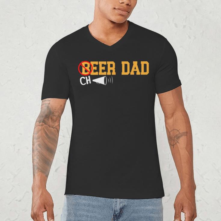 Cheerleader Dad Beer Cheerleading Cheer Dad Men's V-Neck T-Shirt