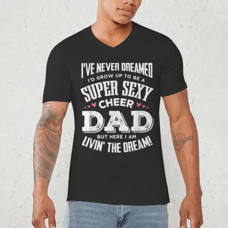 Cheerleading Dad Father Cheer Dad Men's V-Neck T-Shirt