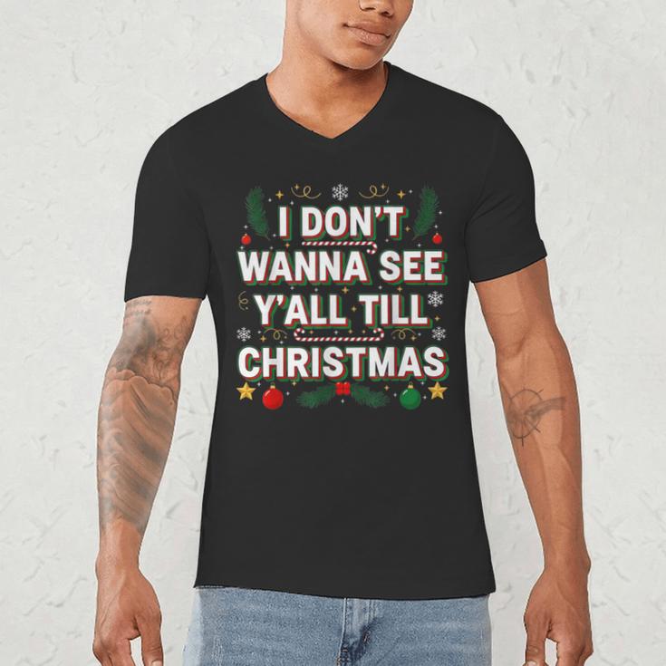Christmas Sarcastic Introvert Holiday Shirt Men's V-Neck T-Shirt