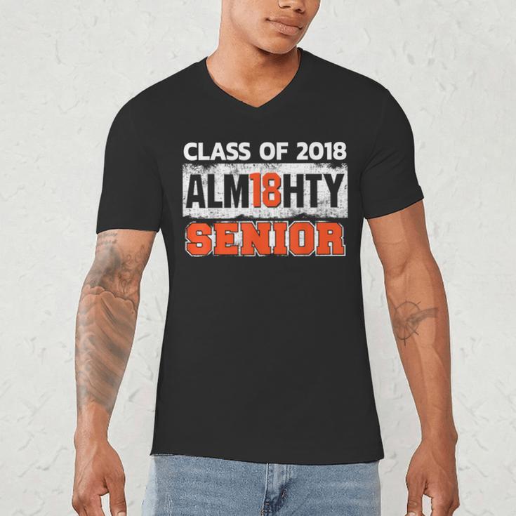Class Of 2018 Alm18hty Senior 2018 Graduation T-Shirt Men's V-Neck T-Shirt