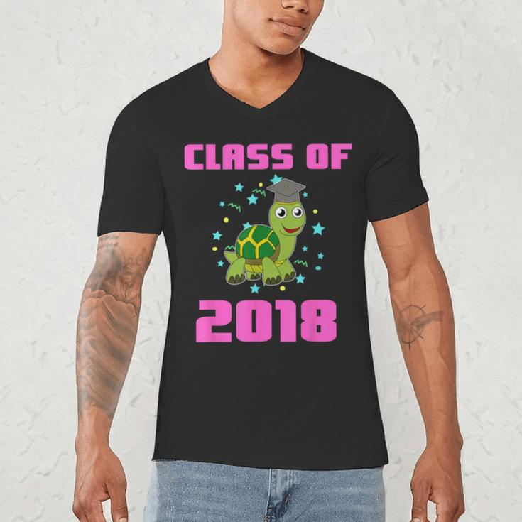 Class Of 2018 Turtle Shirt Graduation Kids Men's V-Neck T-Shirt
