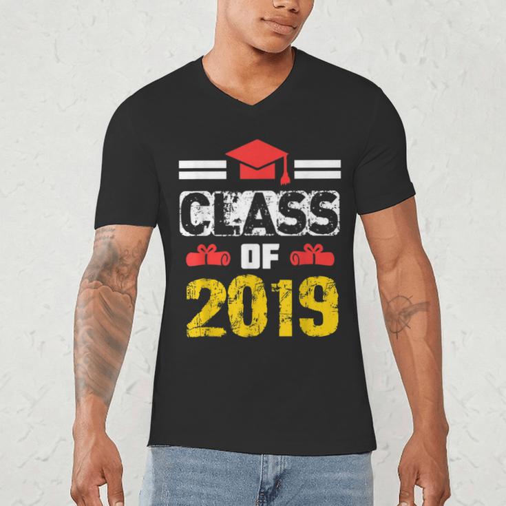 Class Of 2019 Graduation Senior High School College Men's V-Neck T-Shirt