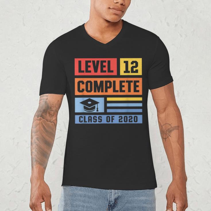 Class Of 2019 Senior High School Graduation Level 12th Grade Men's V-Neck T-Shirt
