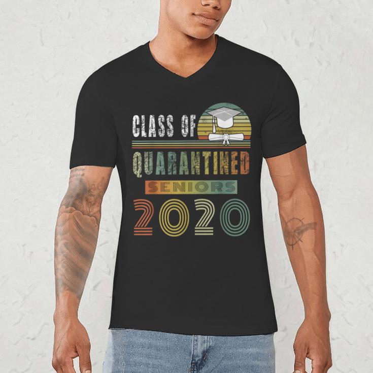 Class Of 2020 Quarantined Seniors Graduation Gift Men's V-Neck T-Shirt