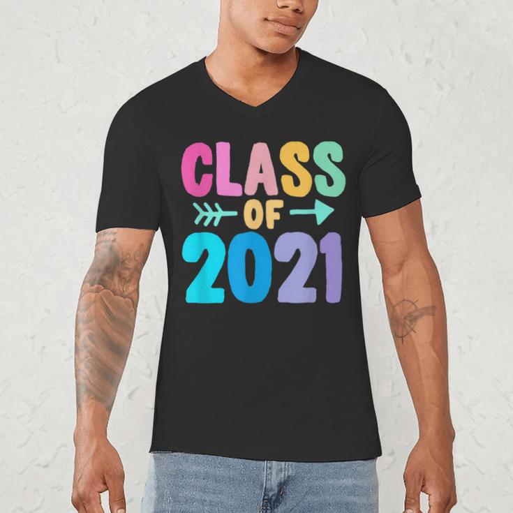 Class Of 2021 Graduation Grow With Me Men's V-Neck T-Shirt