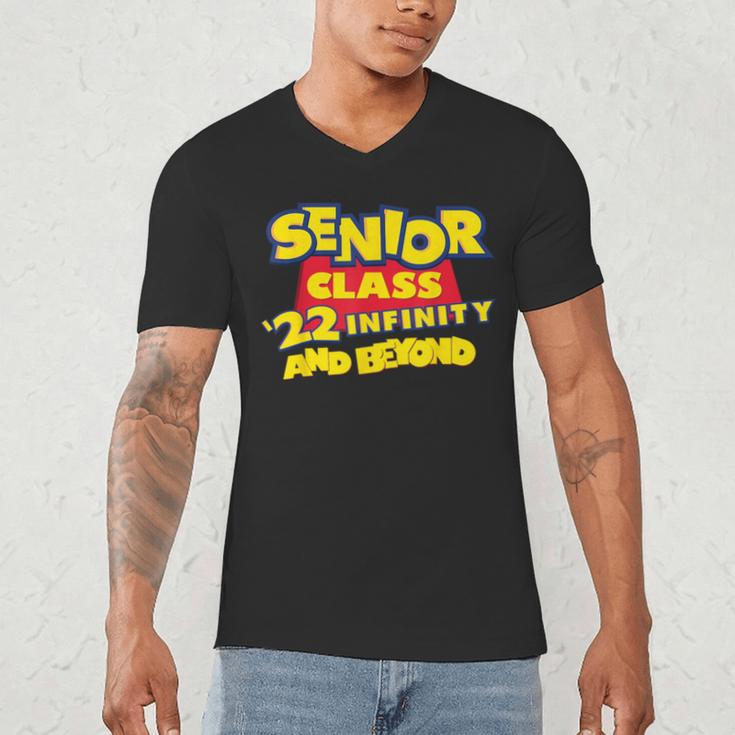 Class Of 2022 Senior 2000s Animated Movie Style Graduation Men's V-Neck T-Shirt