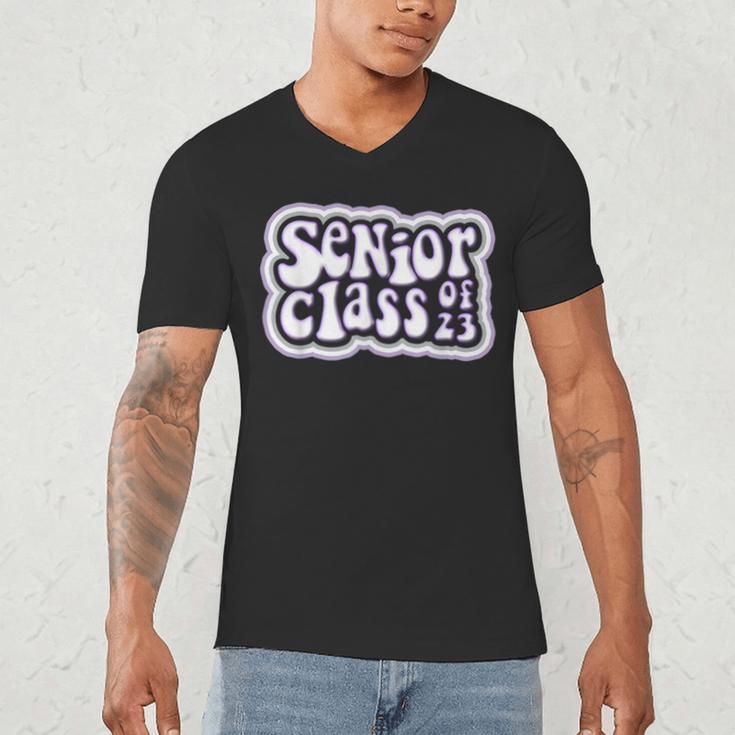 Class Of 2023 Senior Back To School Graduation Men's V-Neck T-Shirt