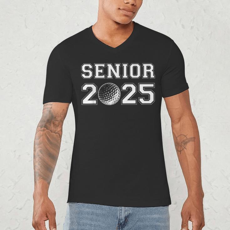 Class Of 2025 Golf Senior Golfing Graduation Graduate Men Men's V-Neck T-Shirt