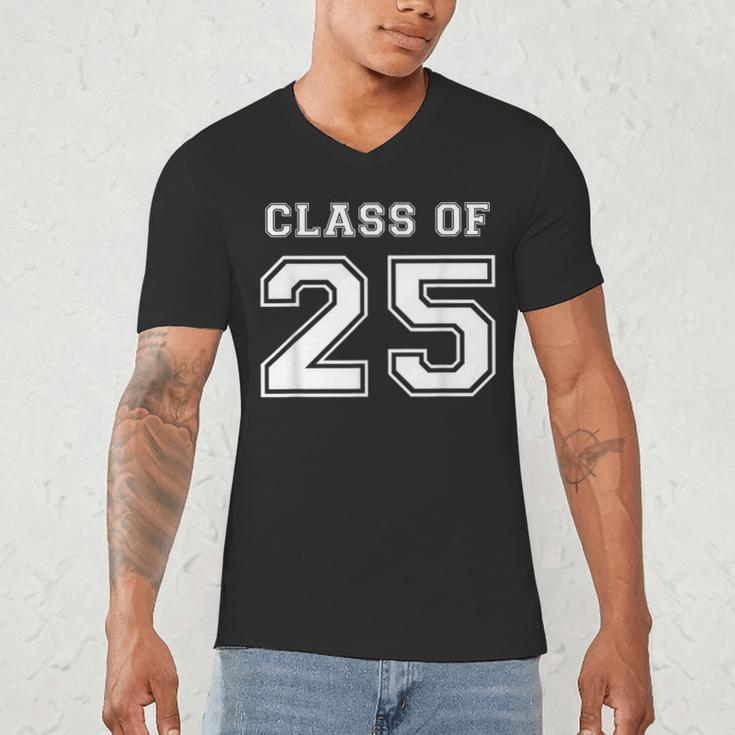 Class Of 2025 Senior Graduation High School Back To School Men's V-Neck T-Shirt