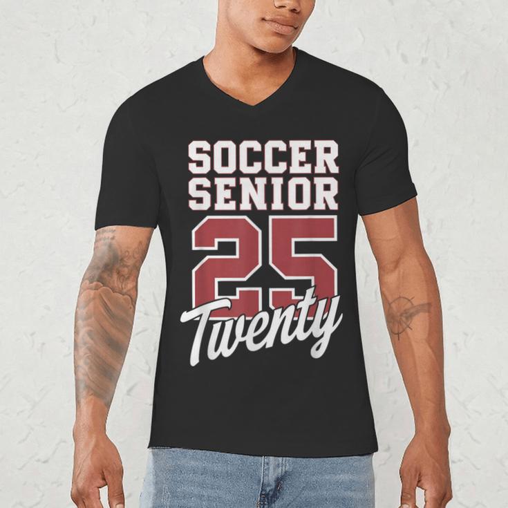 Class Of 2025 Senior 2025 Graduation 2025 Soccer Men's V-Neck T-Shirt