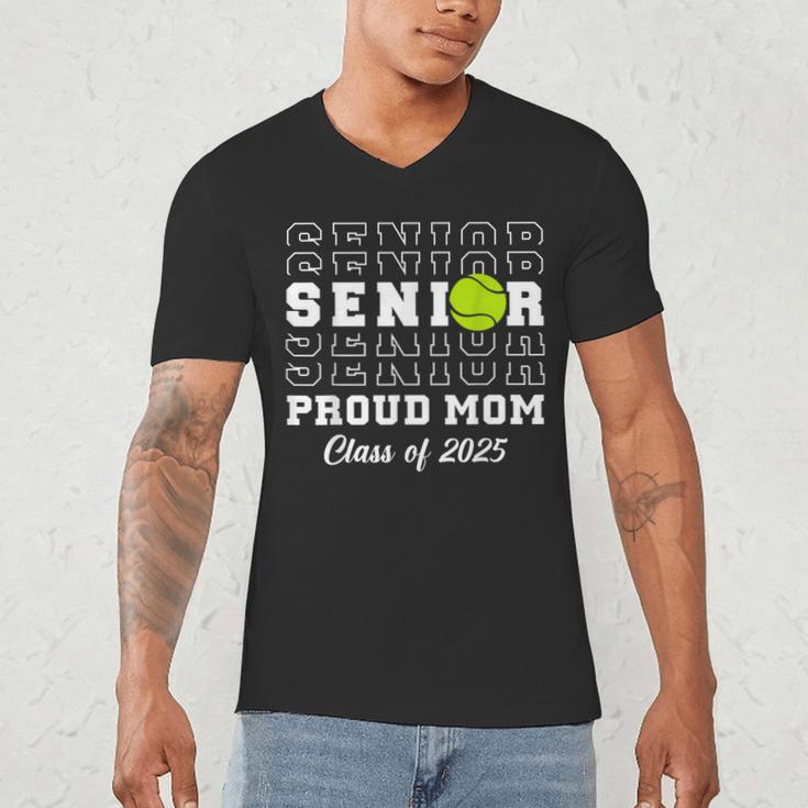 Class Of 2025 Tennis Mom Senior Graduation Graduate Men's V-Neck T-Shirt