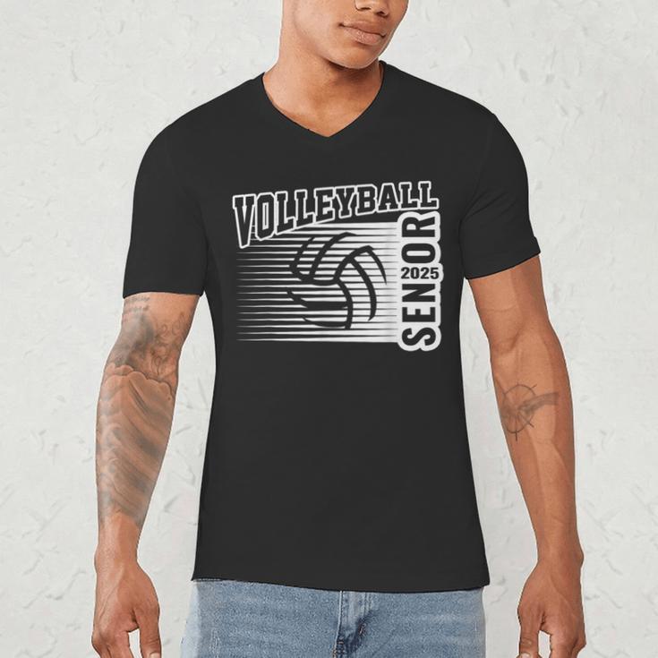 Class Of 2025 Volleyball Senior Class 25 Graduation Men's V-Neck T-Shirt