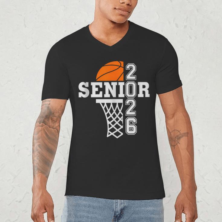 Class Of 2026 Basketball Senior 26 Player Team Graduation Men's V-Neck T-Shirt