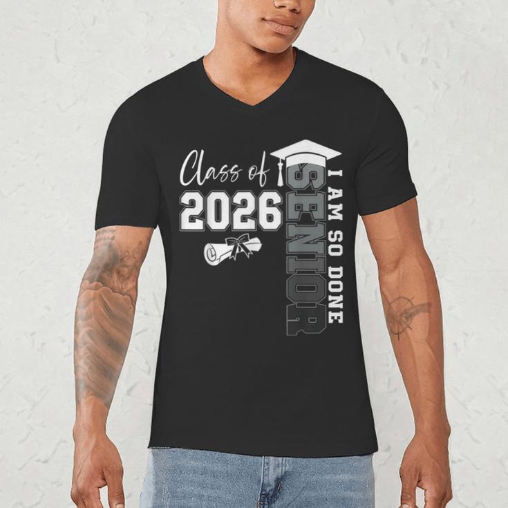 Class Of 2026 Senior 2026 Graduation Decoration Men Senior Men's V-Neck T-Shirt