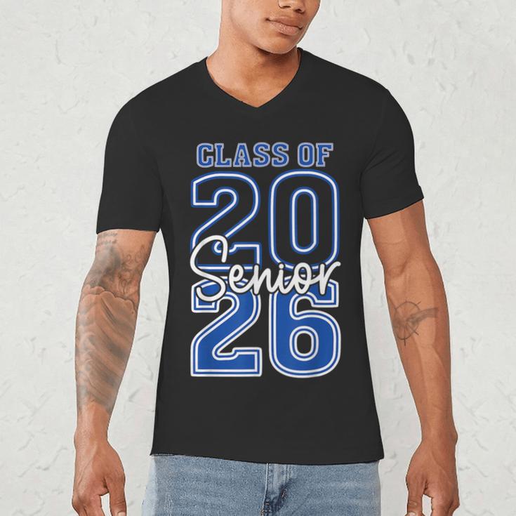 Class Of 2026 Senior Retro Graduation 2026 First Day Vintage Men's V-Neck T-Shirt
