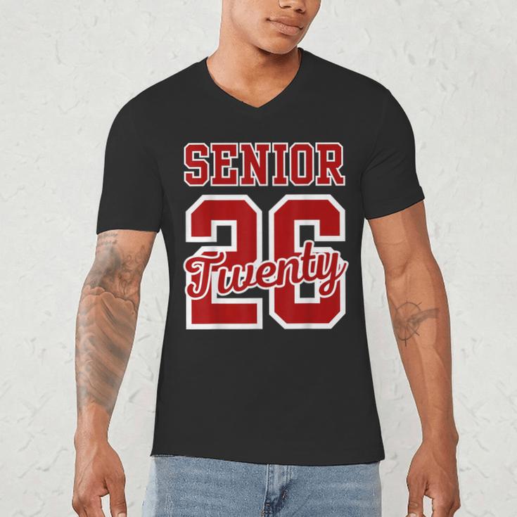 Class Of 2026 Senior 2026 Senior Twenty 26 Graduation Men Men's V-Neck T-Shirt