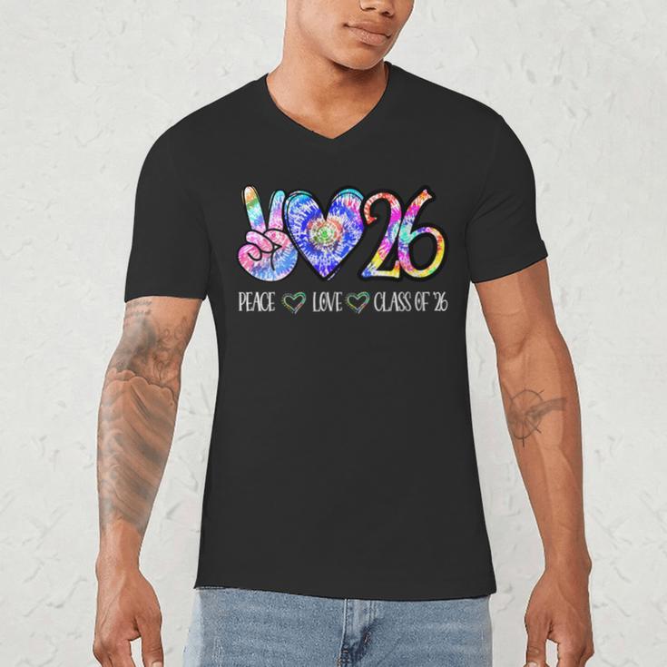 Class Of 2026 Shirt Tie Dye Senior Graduation Class Reunion Men's V-Neck T-Shirt