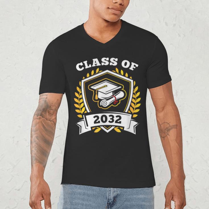 Class Of 2032 Class Of 2032 Graduation T-Shirt Men's V-Neck T-Shirt