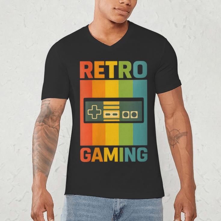 Classic Retro Gaming Nostalgia Men's V-Neck T-Shirt Classic Retro Gaming Nostalgia Men's V-Neck T-Shirt