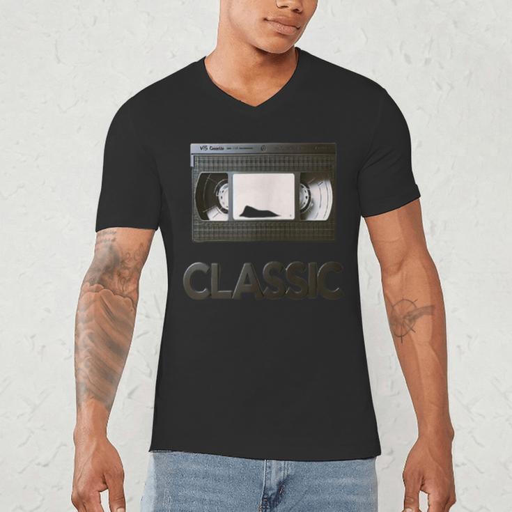 Classic VHS Tape Nostalgia Retro Men's V-Neck T-Shirt