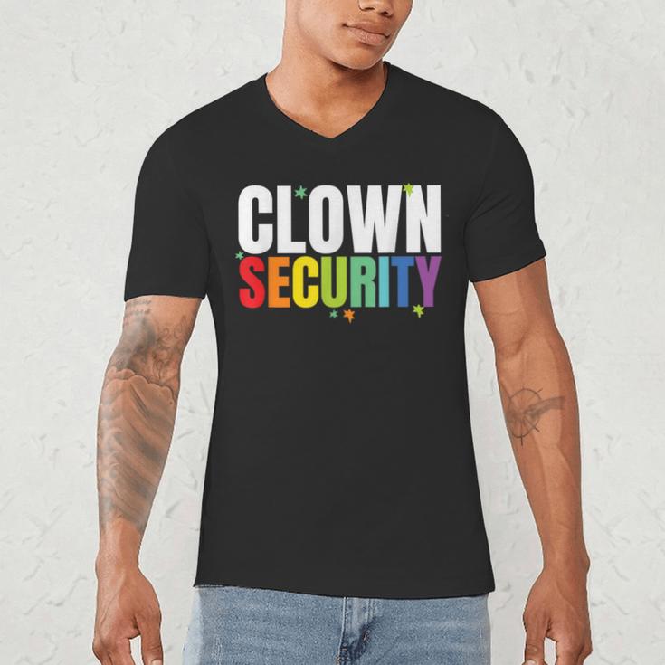 Clown Security Halloween Dad Mom Costume Men's V-Neck T-Shirt