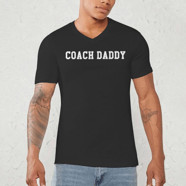 Coach Daddy ShirtBest Coach Dad Ever Its Game Day Yall Men's V-Neck T-Shirt