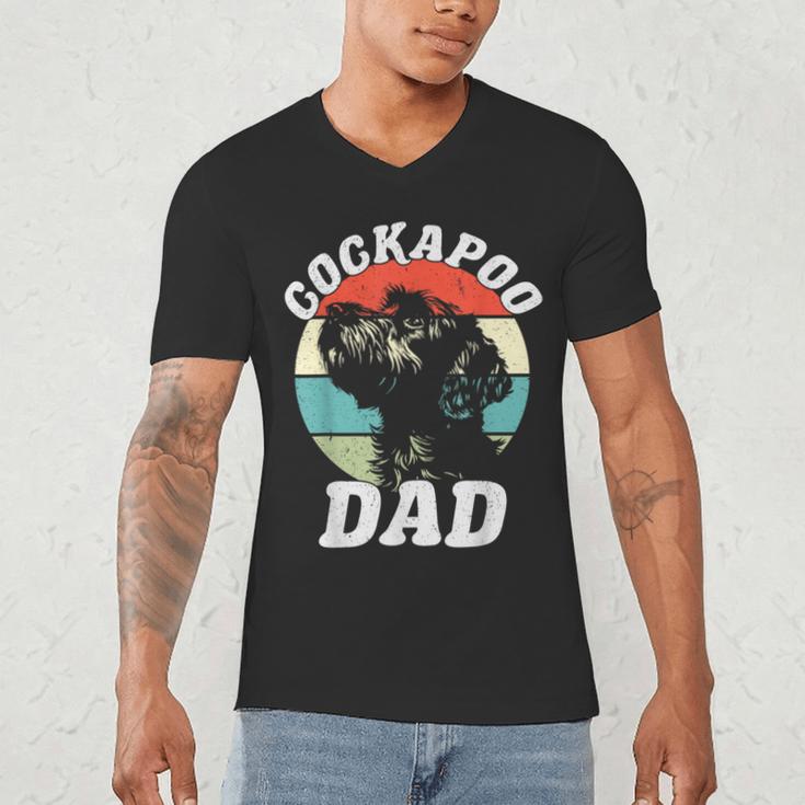 Cockapoo Dad Dog Father's Day Vintage Pet Men Women Kids Men's V-Neck T-Shirt