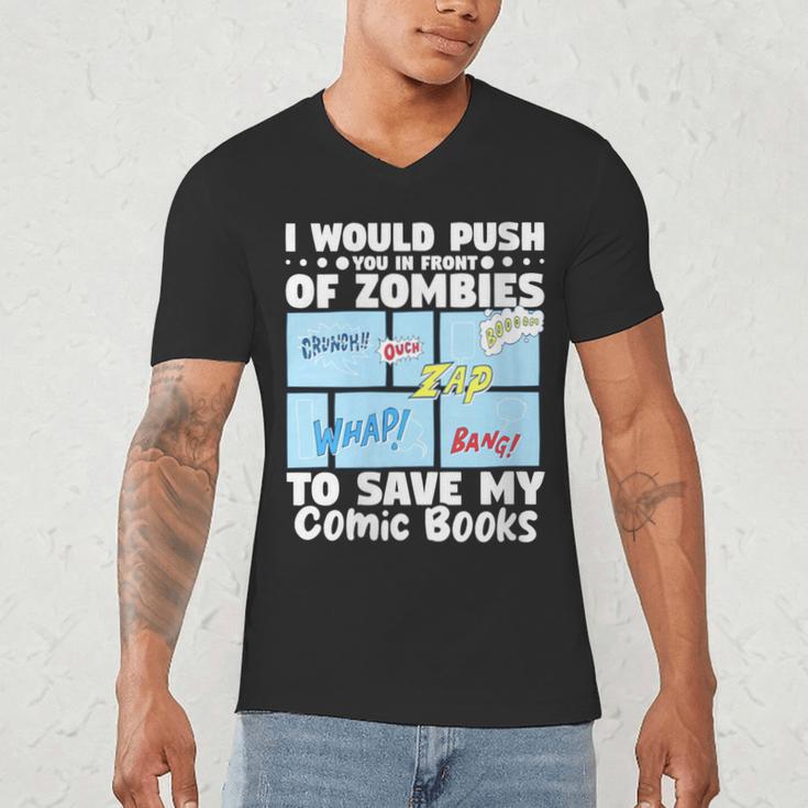 Comics Collecting Book Collector Guide Comics Lover Men's V-Neck T-Shirt