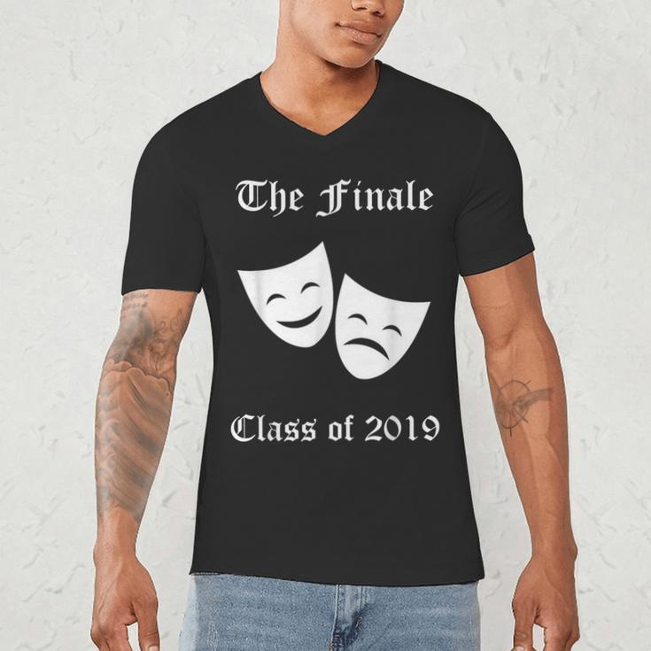 Cool Theater Graduation Tshirt Tragedy And Comedy Masks Men's V-Neck T-Shirt