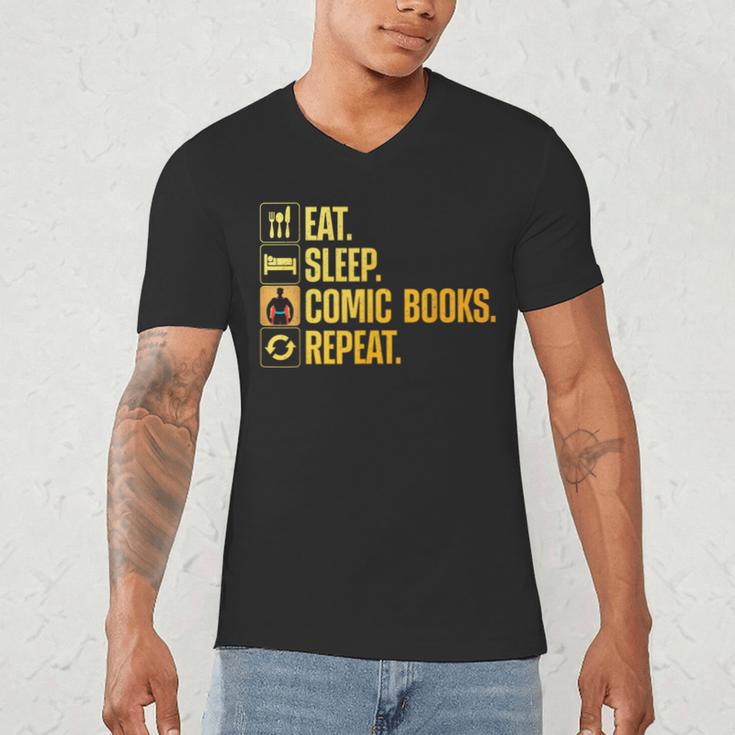 Cool Comic Books Art For Men Women Comic Book Lover Comics Men's V-Neck T-Shirt