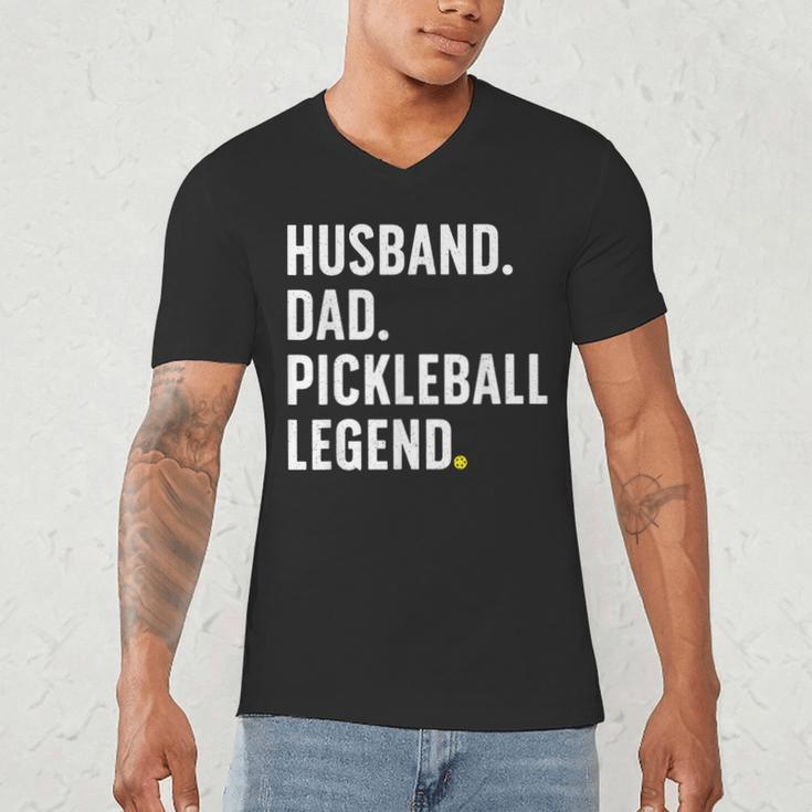 Cool Pickleball For Men Husband Dad Legend Pickleball Player Men's V-Neck T-Shirt Cool Pickleball For Men Husband Dad Legend Pickleball Player Men's V-Neck T-Shirt
