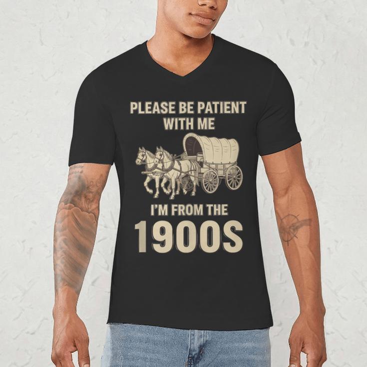 Country Please Be Patient With Me I'm From The 1900s Vintage Men's V-Neck T-Shirt