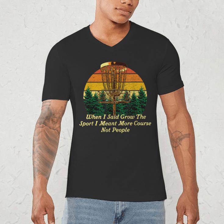 More Course Not People Disc Golf Introvert Golfer Antisocial Men's V-Neck T-Shirt