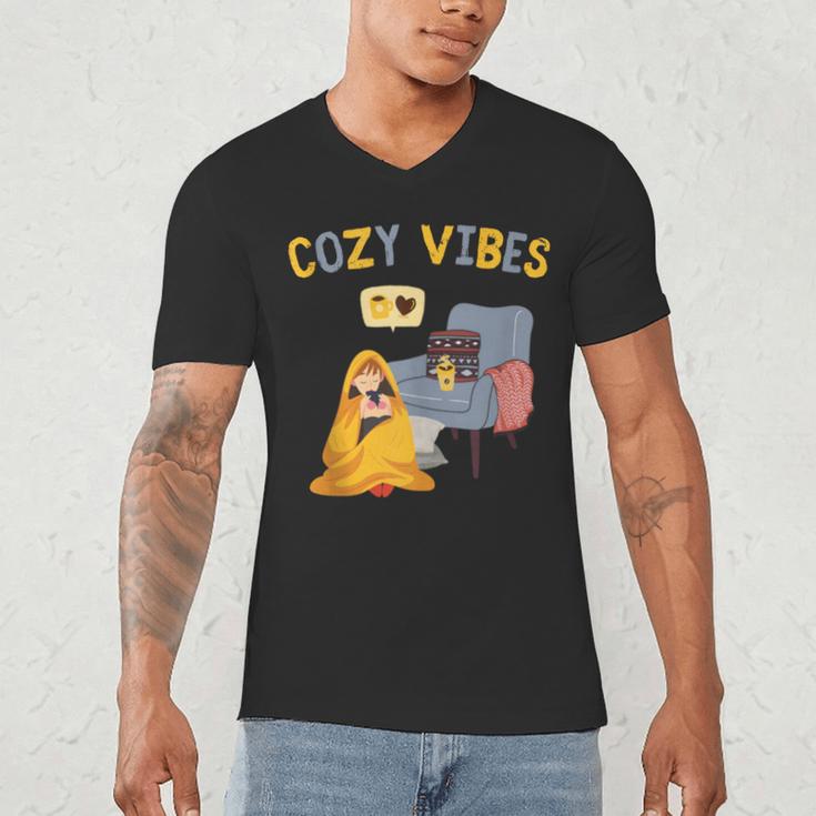 Cozy Vibes Atmospheric Introvert Men's V-Neck T-Shirt