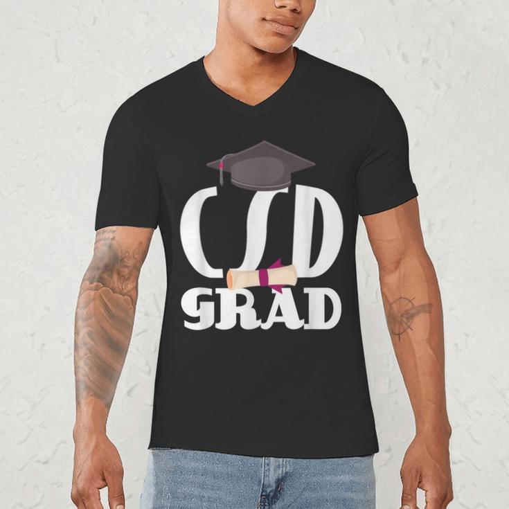 CSD Masters Graduation Men Women Son Daughter Men's V-Neck T-Shirt