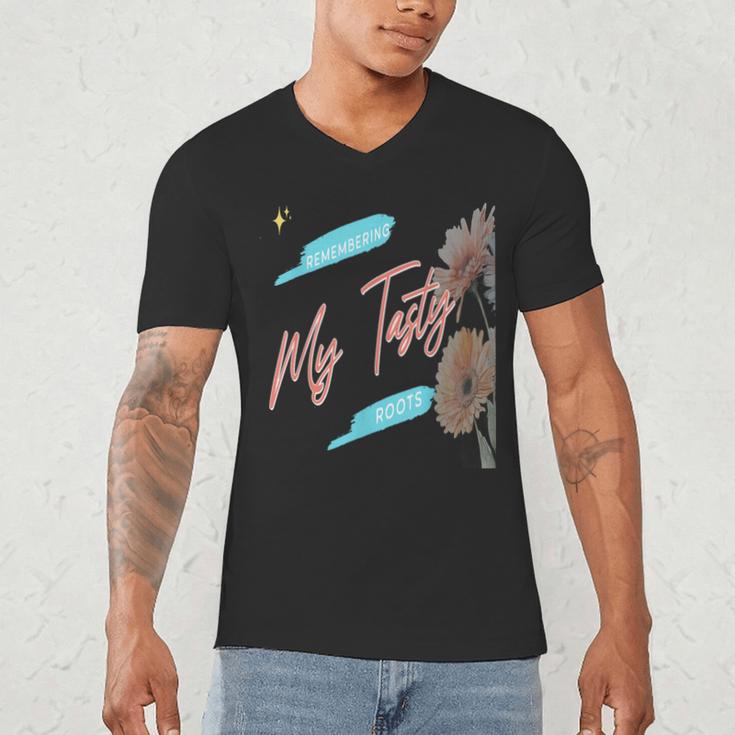 Cultural Flavor Memory Floral Nostalgia Garden Sentiment Men's V-Neck T-Shirt
