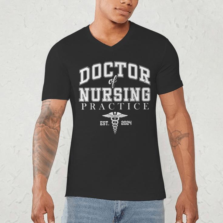 Cute DNP Nurse Live Loves Heal Graduation Appreciation Men's V-Neck T-Shirt