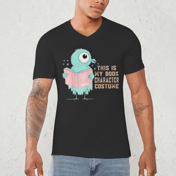 Cute Pigeon This Is My Book Character Costume For Reading Men's V-Neck T-Shirt