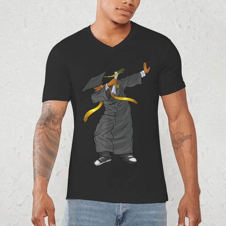 Dabbing Graduation Class Of 2023 Shirt History Month Men's V-Neck T-Shirt