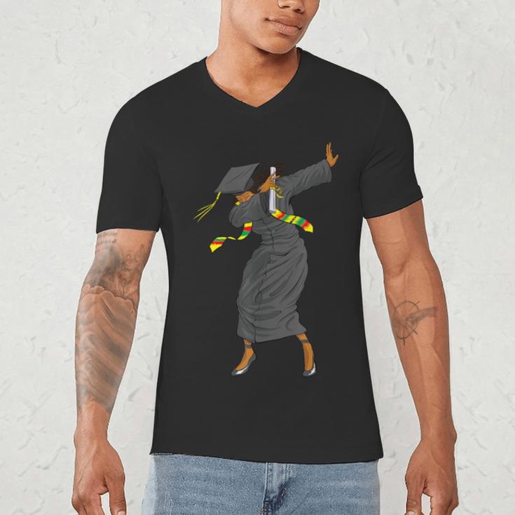 Dabbing Graduation Class Of 2025 Women History Month Men's V-Neck T-Shirt