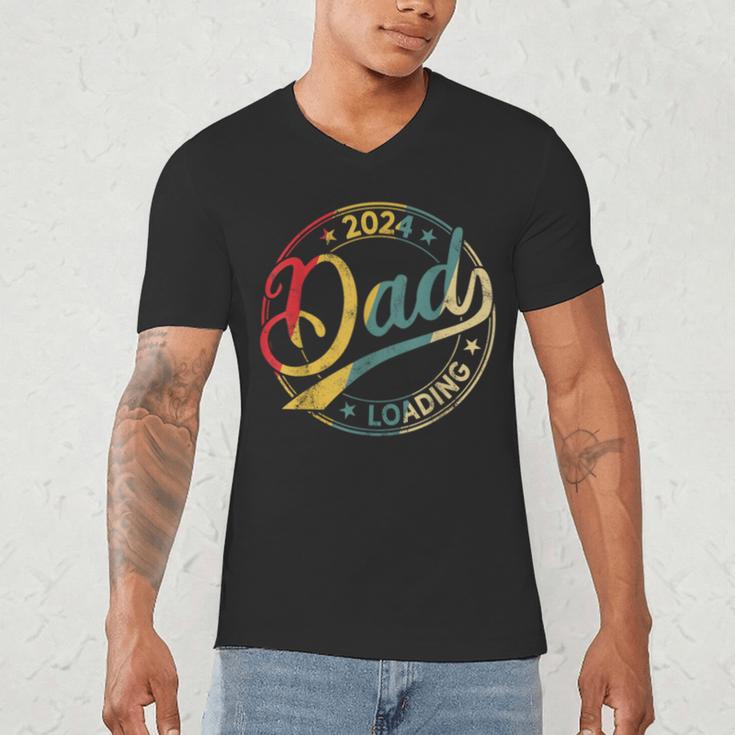 Dad 2024 Loading Men's V-Neck T-Shirt