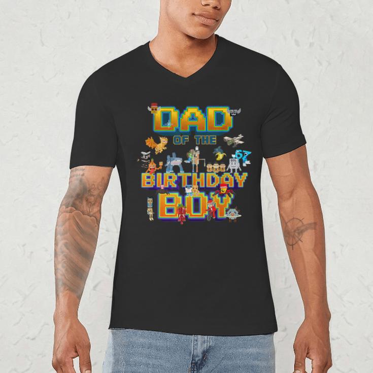 Dad Of The Birthday Boy Brainrot Meme Kids Teens Boys Men's V-Neck T-Shirt