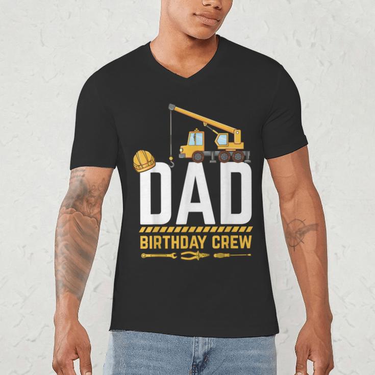 Dad Birthday Crew Construction Men's V-Neck T-Shirt