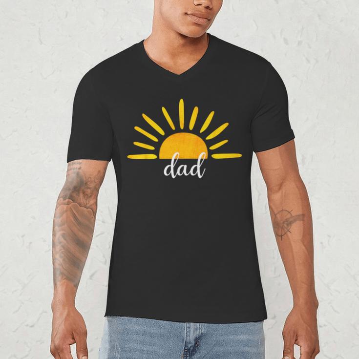 Dad Of The Birthday First Trip Around The Sun Birthday Men's V-Neck T-Shirt