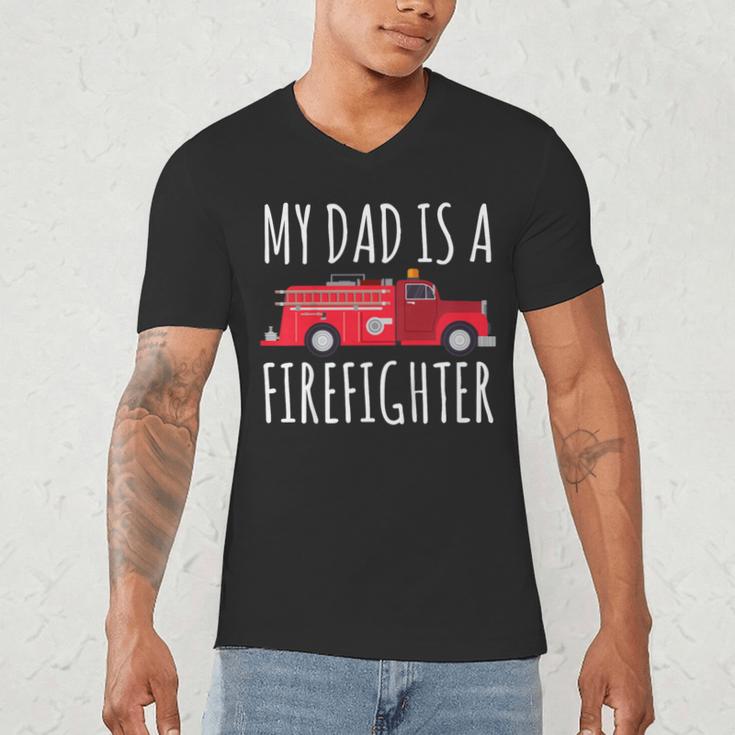 My Dad Is A Firefighter Men's V-Neck T-Shirt