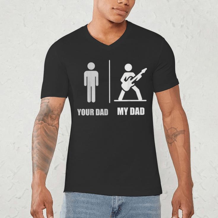 Your Dad My Dad Guitar Rock Music Player Guitarist Men's V-Neck T-Shirt