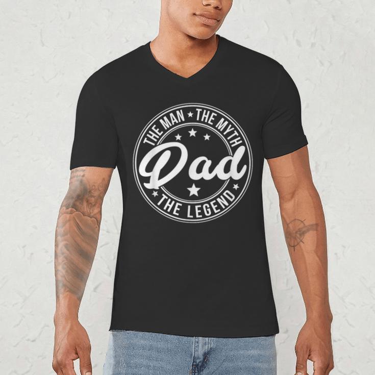 DAD The Man The Myth The Legend Father's Day Men's V-Neck T-Shirt