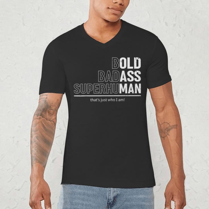 Dad Old Man Grandpa Gag Birthday Fathers Day Dad Men's V-Neck T-Shirt